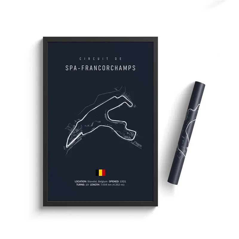 F1 Imola Monaco Track Circuit Canvas Painting