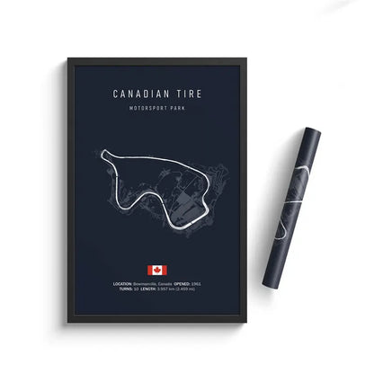 F1 Imola Monaco Track Circuit Canvas Painting