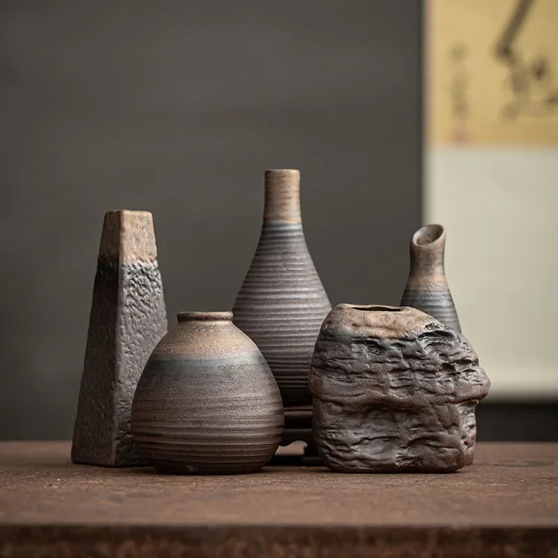 Retro Ceramic Rust Vase