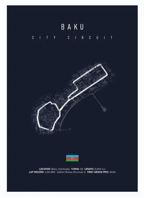 F1 Imola Monaco Track Circuit Canvas Painting